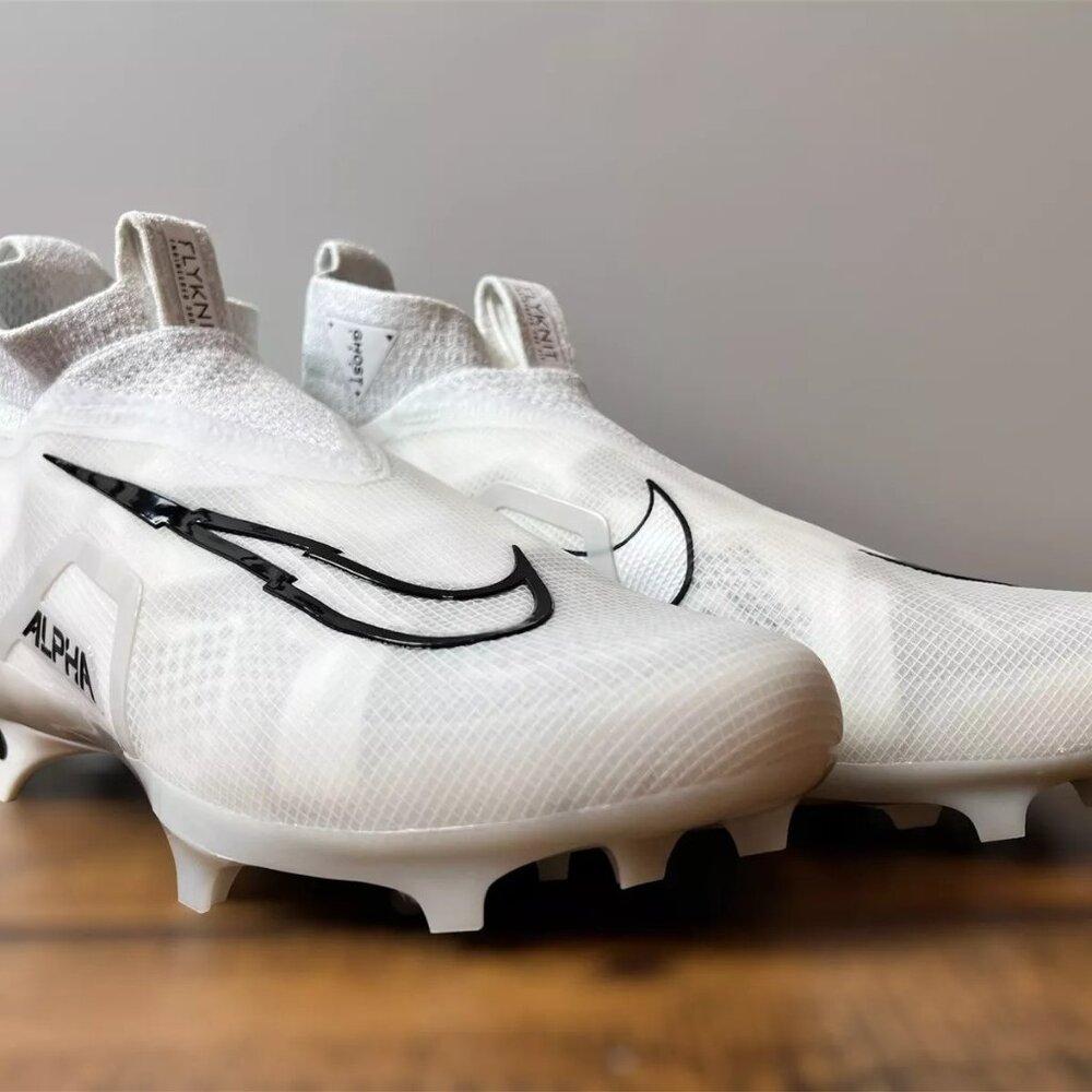 Men’s Nike Alpha Menace Elite 3 Football Cleats Sz 8 Platinum White CT66… - Picture 7 of 12